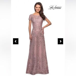 NWT La Femme 27935 Mauve Gown ✨